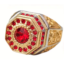 Anillo  estilo vintage  de oro, 14K