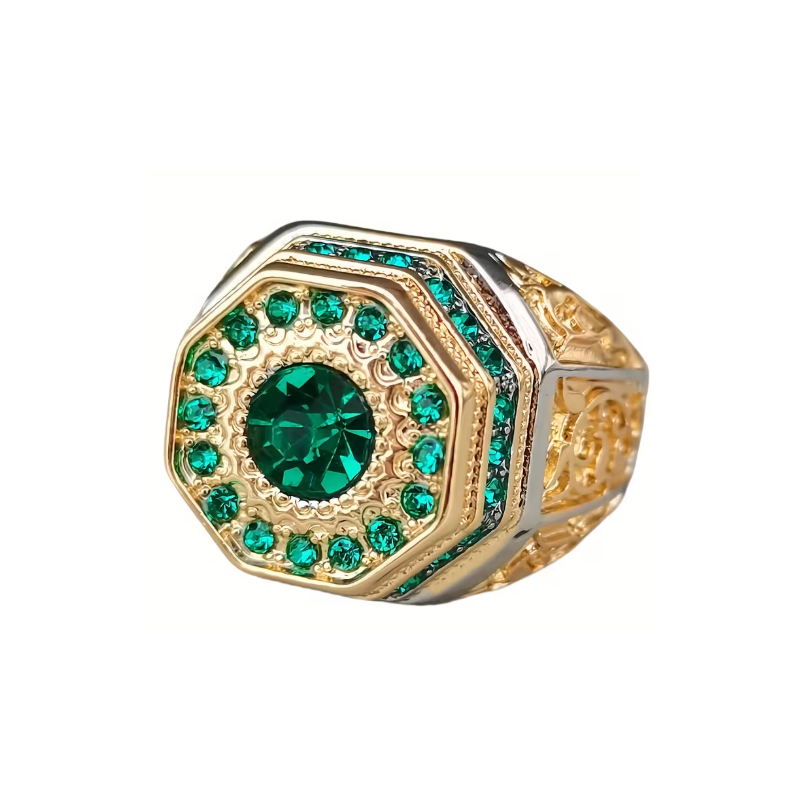 Anillo  de Oro 14K,  estilo vintage.