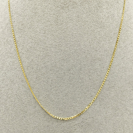 Cadena Oro Italiano 10k - Barbado Mini, Largo 35/40/ cm