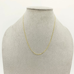 Cadena Oro Italiano 10k - Barbado Mini, Largo 35/40/ cm