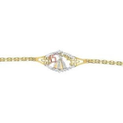 pulsera de oro  con diamantes