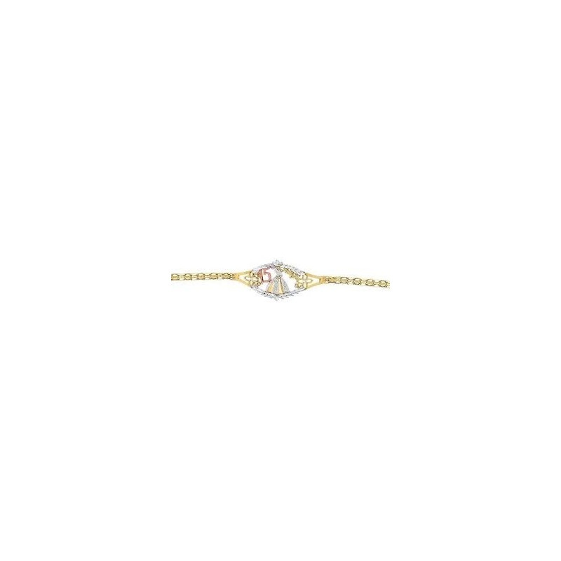 pulsera de oro  con diamantes