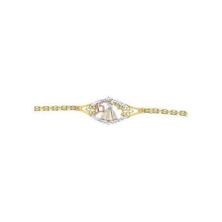 pulsera de oro  con diamantes
