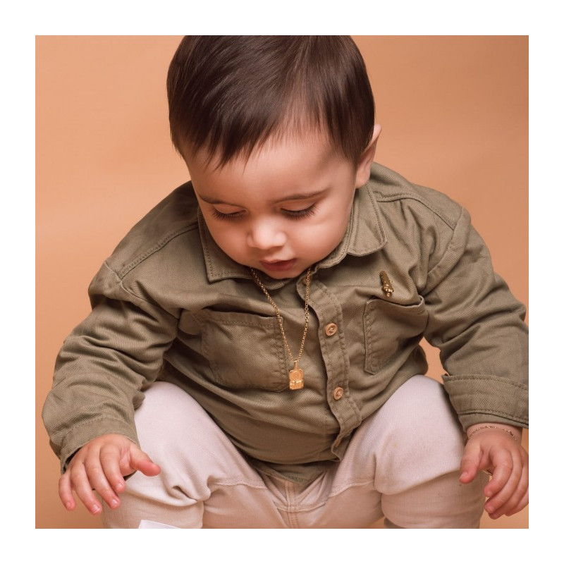 Cadena Oro  para niño 18K 3x1 2 mm 40cm