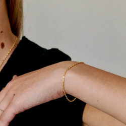 Pack Cadena Oro - Barbada Diamantada + Pulsera oro Pastora 18k