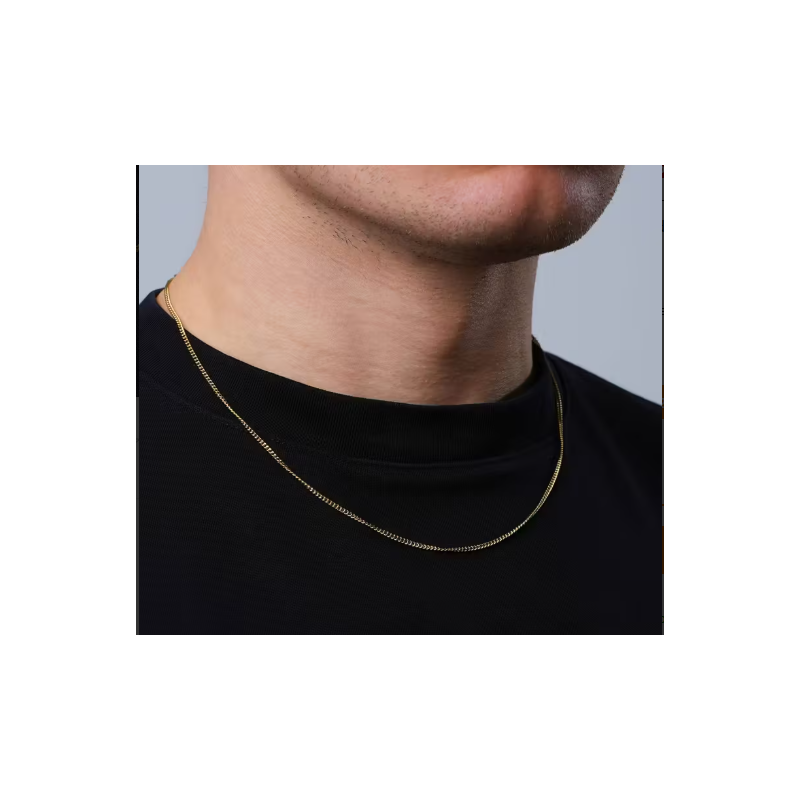 Cadena Delgada para Hombre de Oro 10K – GoldLuxeJoya