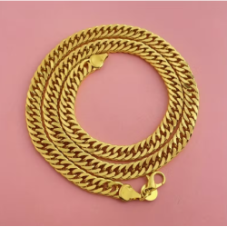 Cadena  con doble cierre. Oro 14K