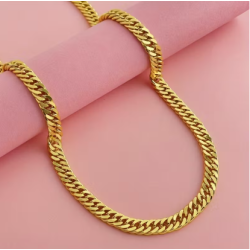 Cadena  con doble cierre. Oro 14K